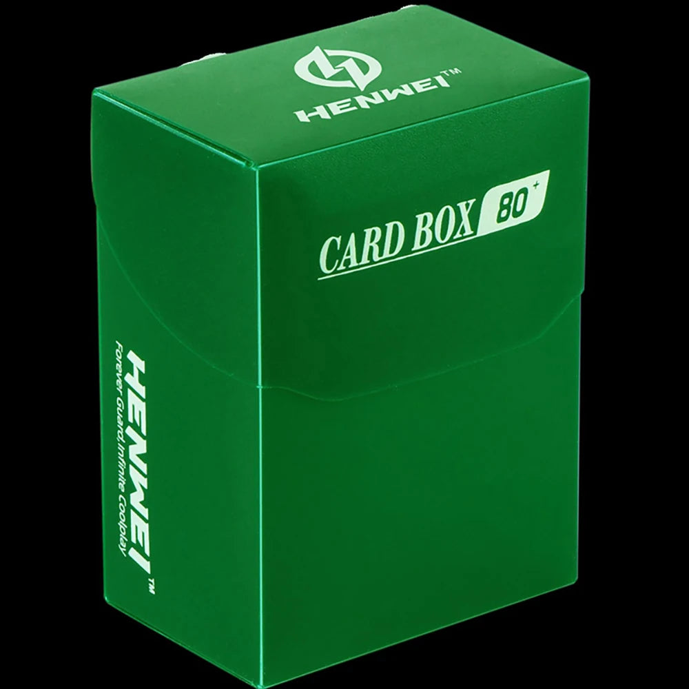 Trading Card Deck Box in PP with Fold Over Lid and Colour Options Dark green
