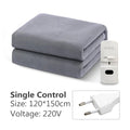 Electric Blanket 220V Thicken Thermostat Electric Blankets 70x150/120x150/150x180cm Electric Heating Blanket Winter Body Warmer Grey 120X150CM