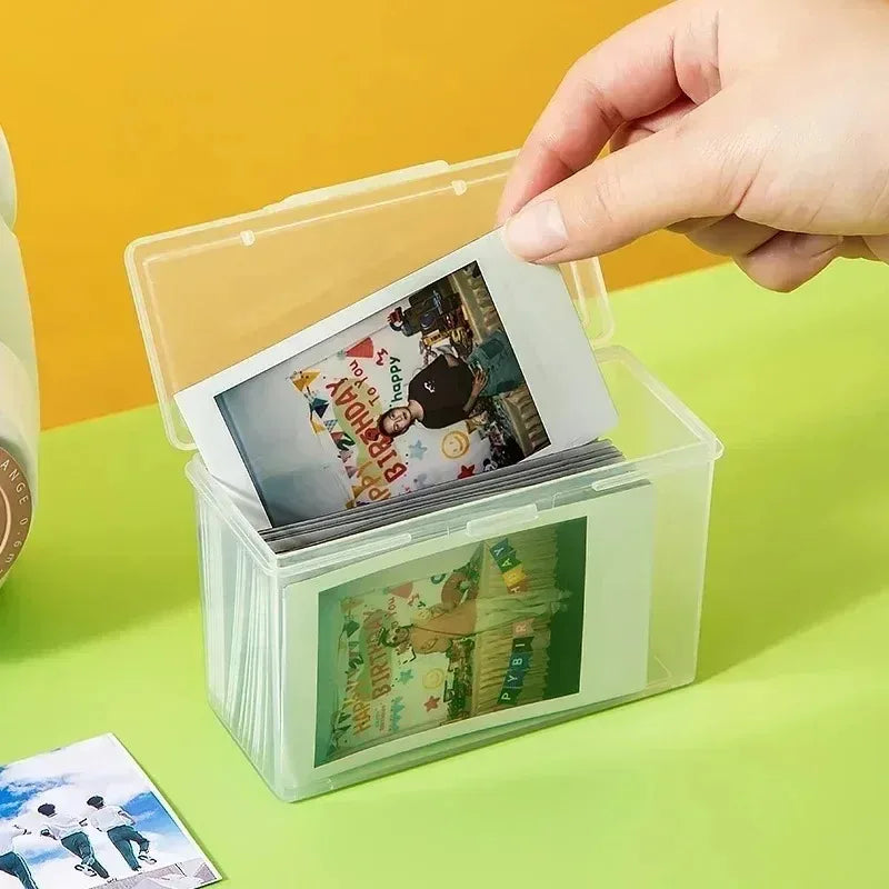 Photocard Storage Box with Clear Lid for Kpop Collections