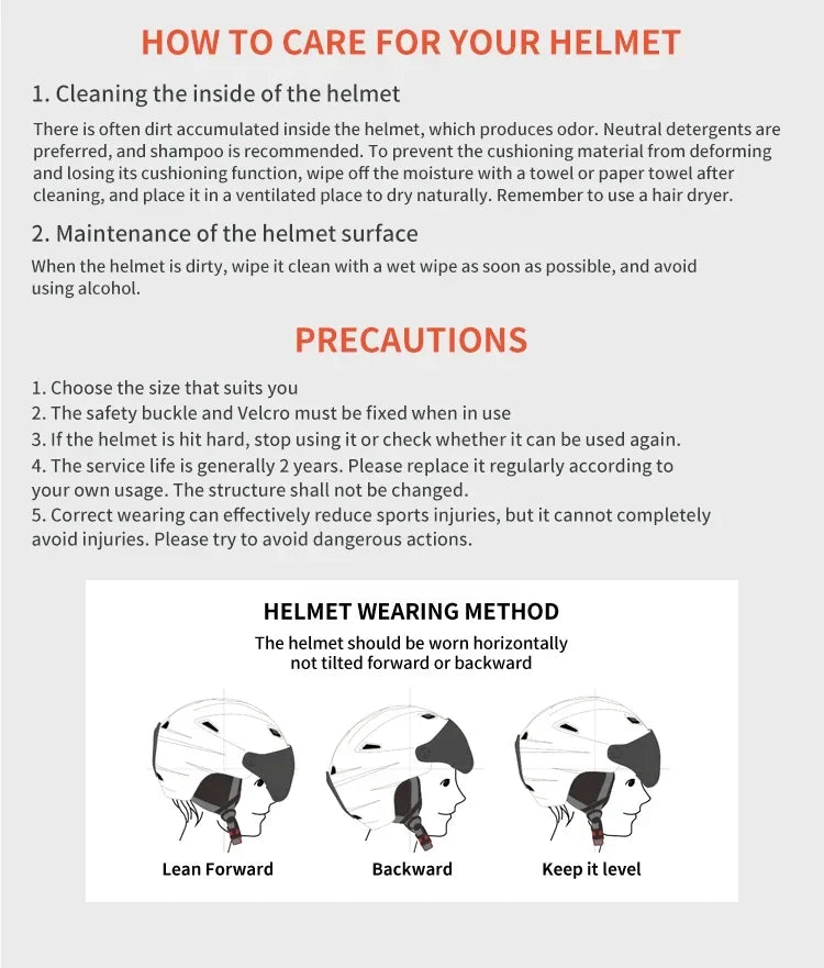 Seeker Ski Helmet with Goggles Winter Snow Helmet Outdoor Sports Alpine Skiing Skating Helmet Adult Men's and Women's Ski Helmet