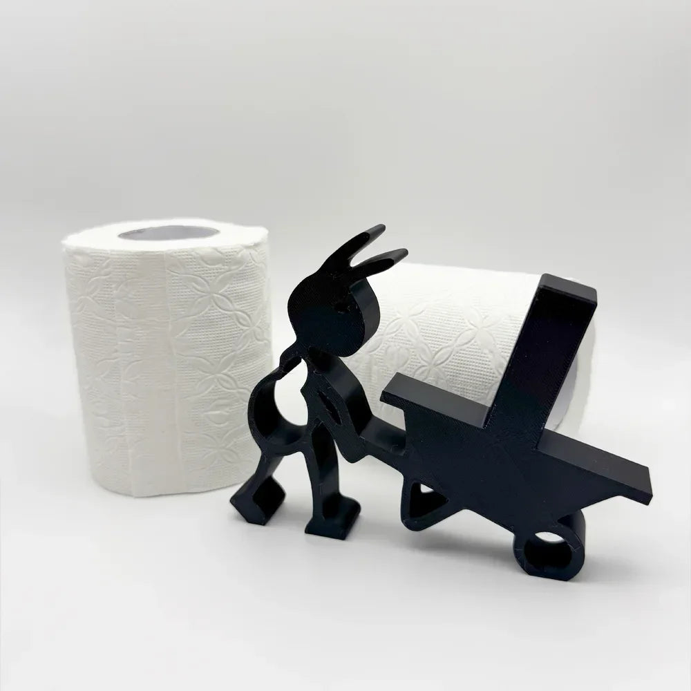 Plastic Ant Toilet Roll Holder in Two Freestanding Designs