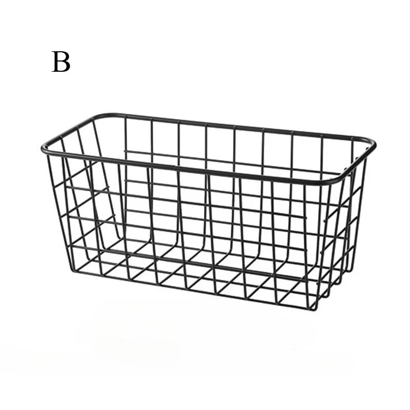 Cabinet Door Storage Rack for Kitchen Wraps and Bottles B black