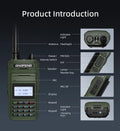 Baofeng Walkie Talkie P15UV Air Band FM/AM Long Range Wireless Copy Frequency NOAA Multi-Bands Two Way Radio Type-C Ham Radios - Dicrodelights