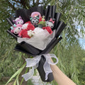 Cartoon Vinyl Doll Hello Kitty Kulomi Melody With Artificial Flower Creative Bouquet Christmas Valentine Birthday Gifts 12