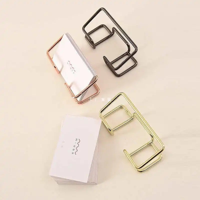 Metal Business Card Holder for Desks and Reception Areas