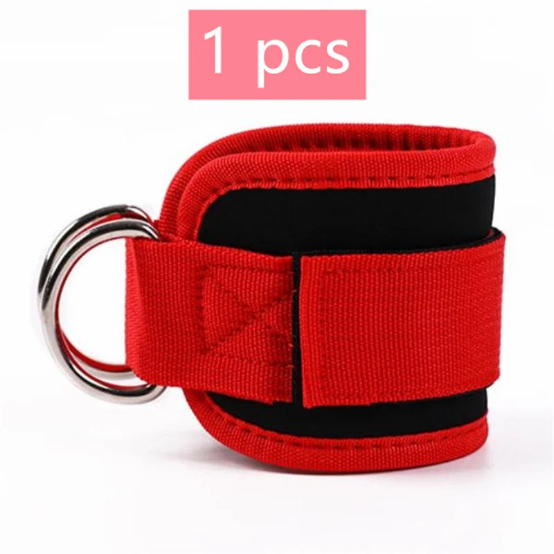 1/2/4Pcs Cable Ankle Straps Double D-Ring Adjustable Ankle Cuffs Gym Workouts Glutes Legs Strength Training Brace Support Sport 1pcs-1