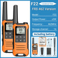 2pcs Baofeng F22 Mini Walkie Talkies - Long Range, Waterproof, Rechargeable, Kids Two-Way Radio with Type-C Charging for Camping & Outdoor Adventures - Dicrodelights