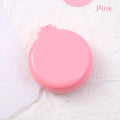 1 Pcs Small Size Hair Comb With Folding Mirror Traveling Portable Massage Folding Comb Women Girl Hair Brush Styling Tools pink