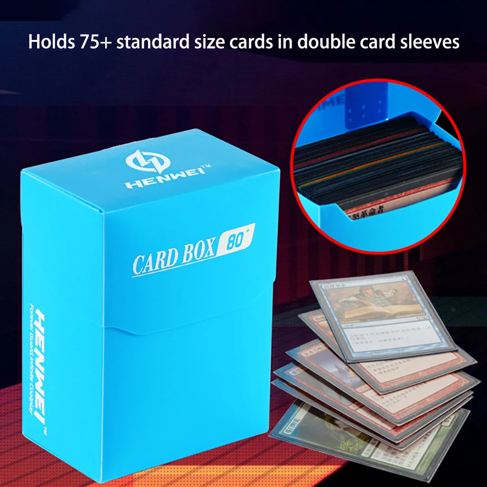 Trading Card Deck Box in PP with Fold Over Lid and Colour Options