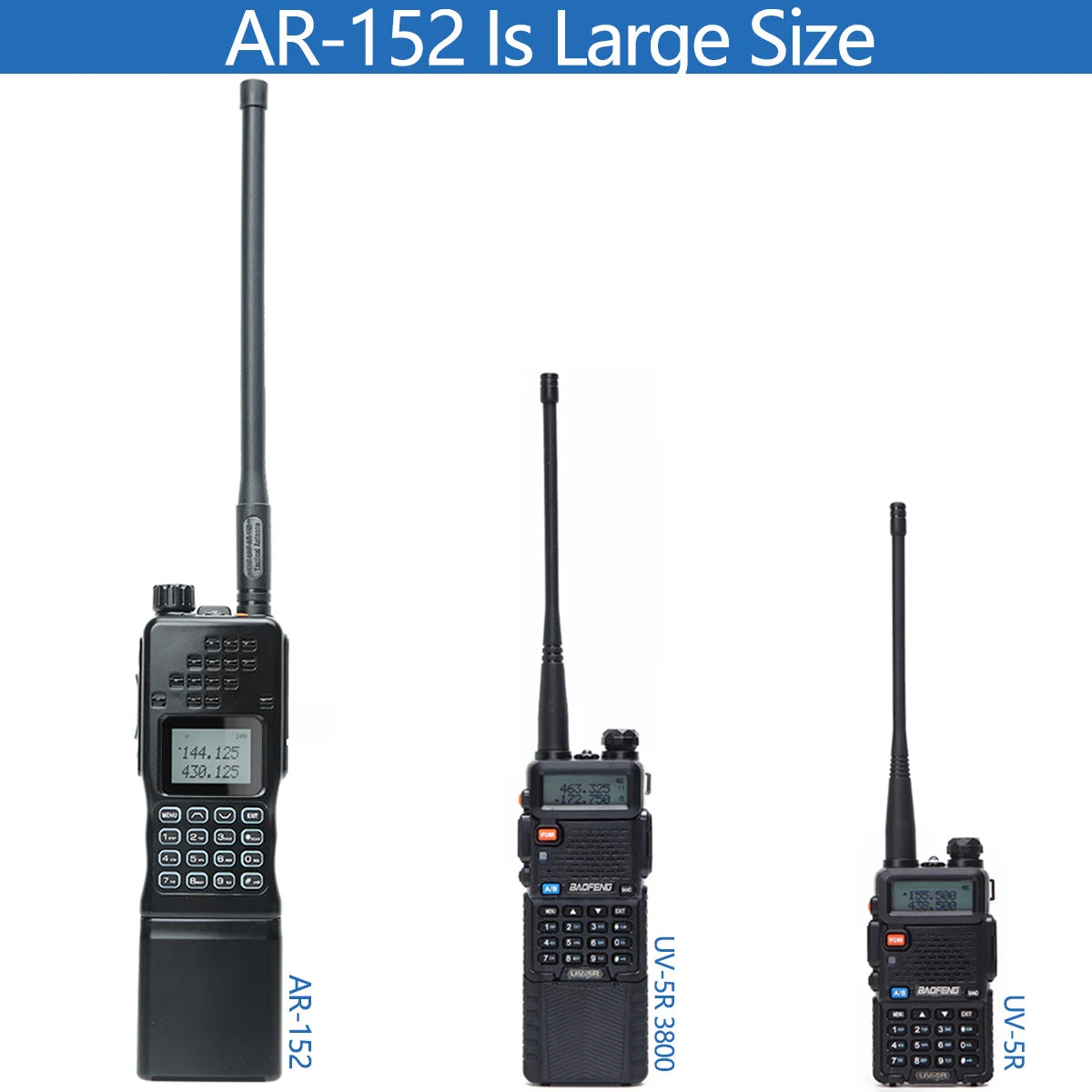 Baofeng AR 152 Tactical Ham Radio – Long Range, High Power Walkie Talkie (10km Range) - Dicrodelights