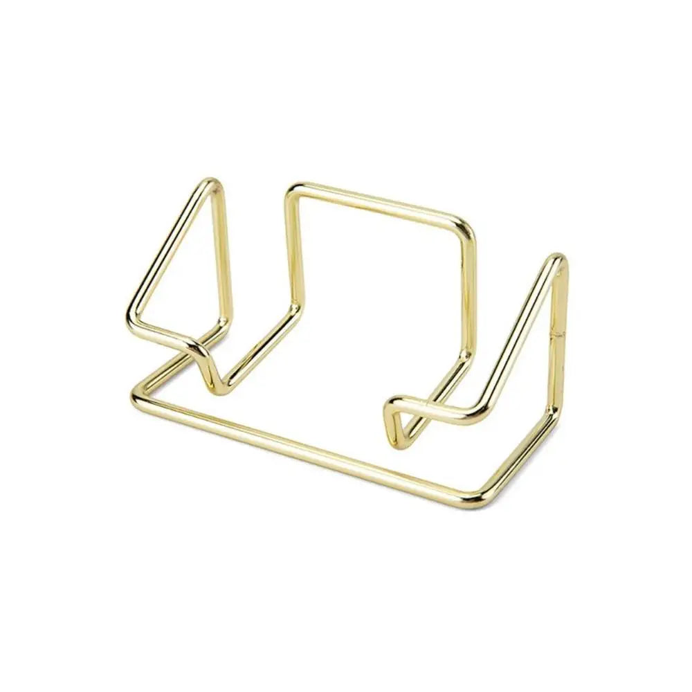 Metal Business Card Holder for Desks and Reception Areas Gold 2