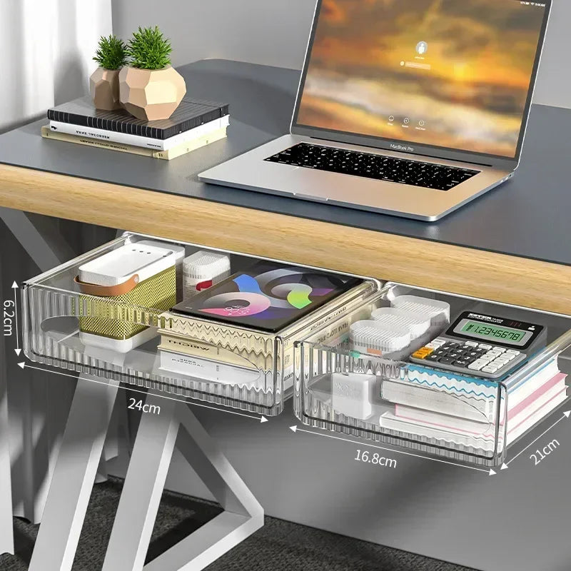Plastic Under Desk Pull Out Drawer for Office Stationery