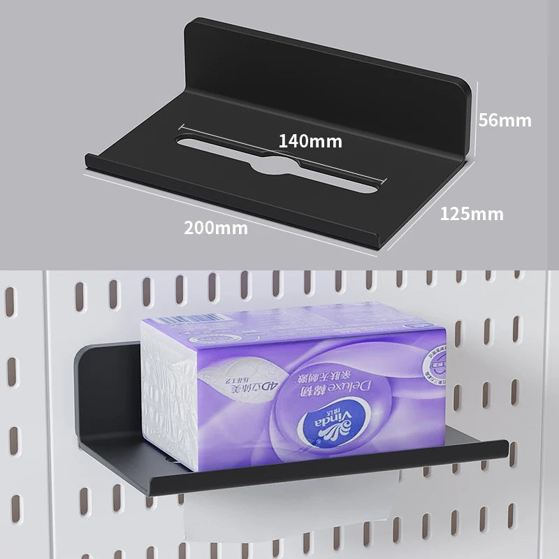 Gaming Room Pegboard Storage for Desk Accessories and Display B Tissue partition M