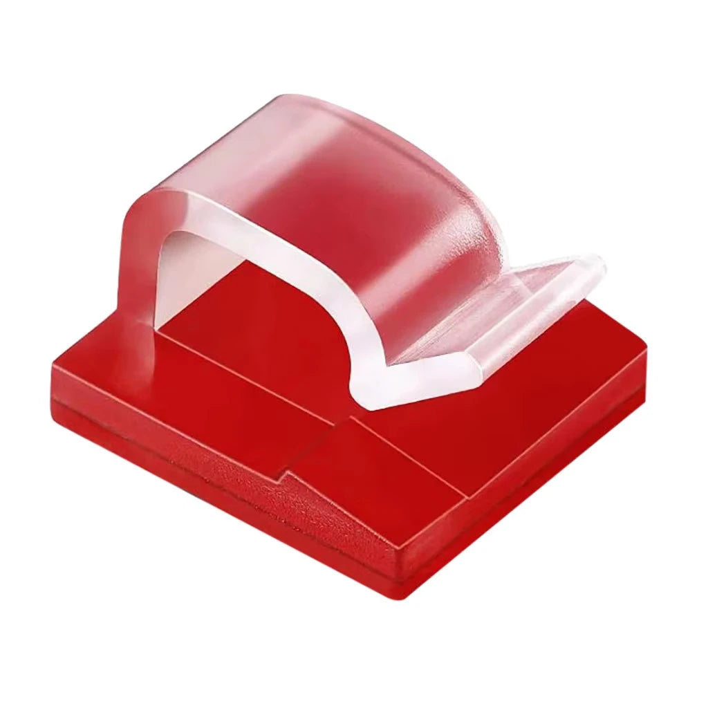 Self Adhesive Acrylic Cable Clips for Desk Lead Routing