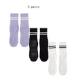 1/3/6/10 Pair Anti Slip Yoga Socks Female Medium Tube Socks lady Anti Slip Silicone Indoor Fitness Pilates Women's Sports Socks color-7