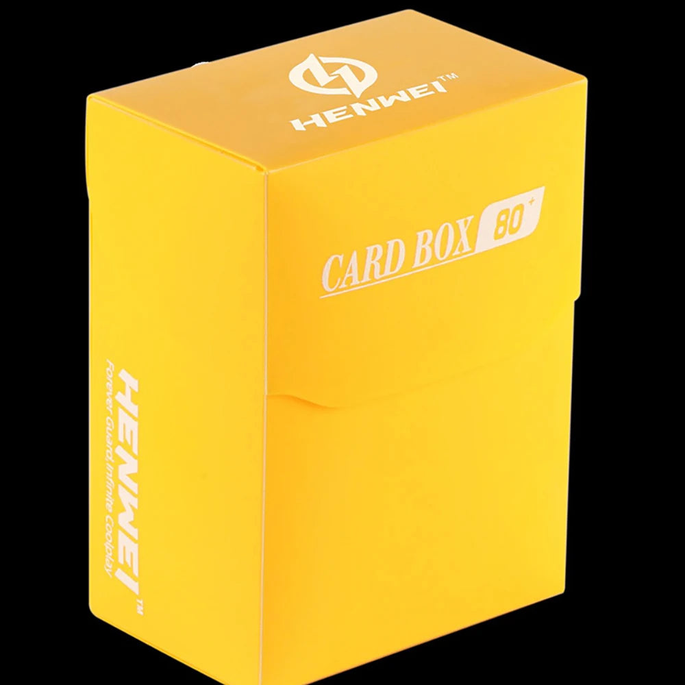 Trading Card Deck Box in PP with Fold Over Lid and Colour Options Yellow