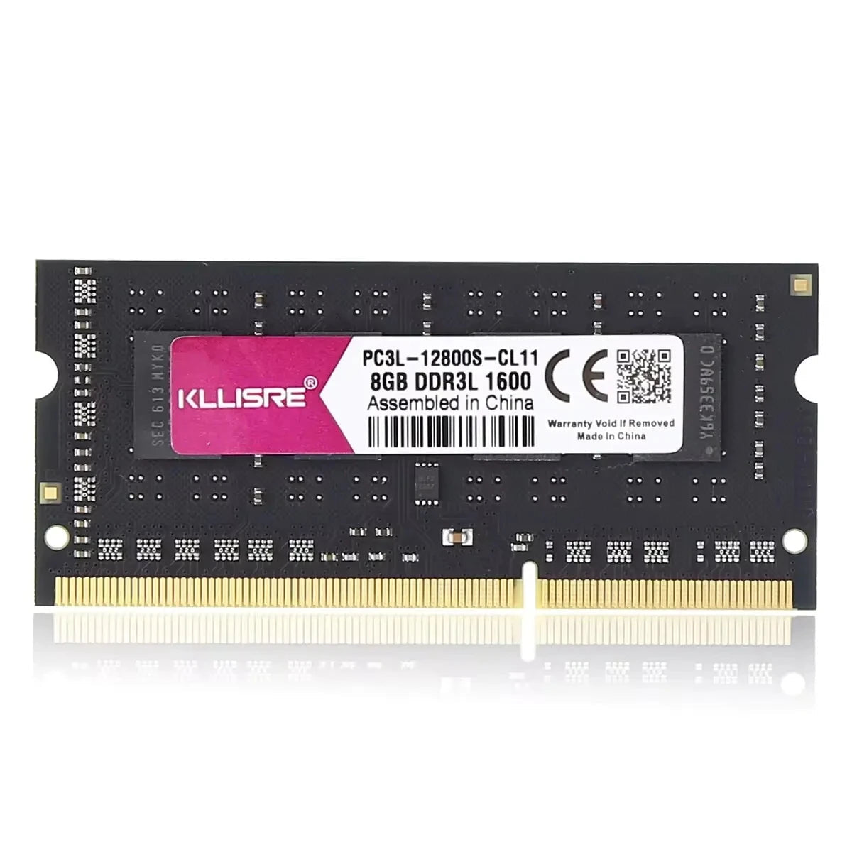 Kllisre DDR3L 1.35V RAM module on a white background