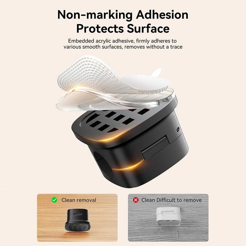 Self Adhesive Magnetic Desk Cable Clips for Charging Leads