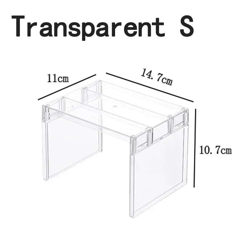 Kitchen Cupboard Shelf for Tidy Dish and Spice Storage Not scalable-S