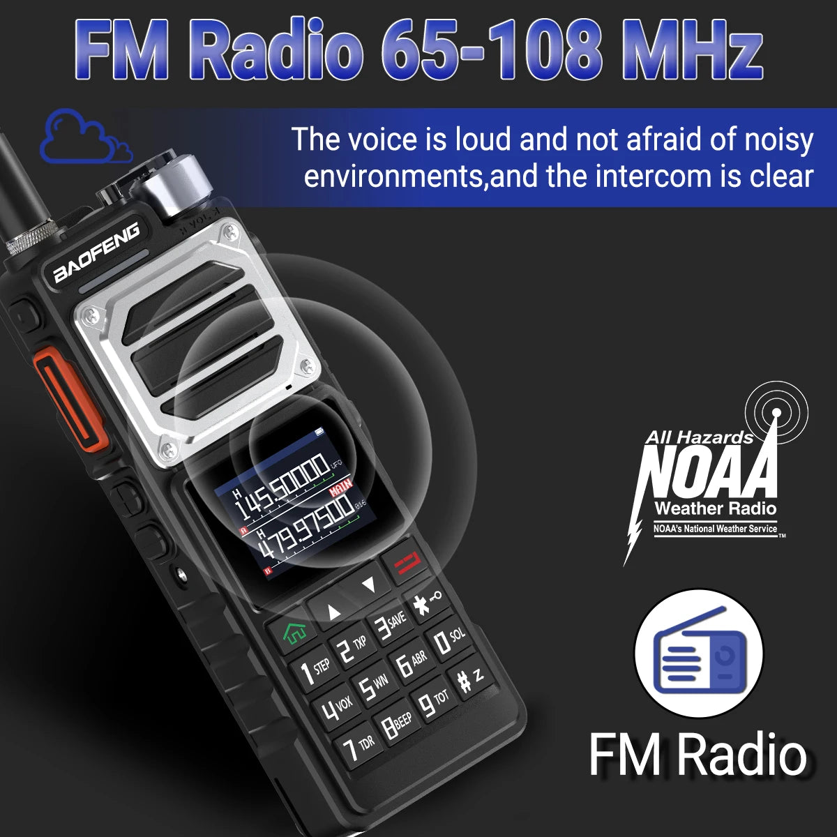 Baofeng UV-25 Air Band Walkie Talkie – Long Range UHF/VHF, Type-C Charging, 999CH, Wireless Frequency Copy, NOAA, Ham Radio - Dicrodelights