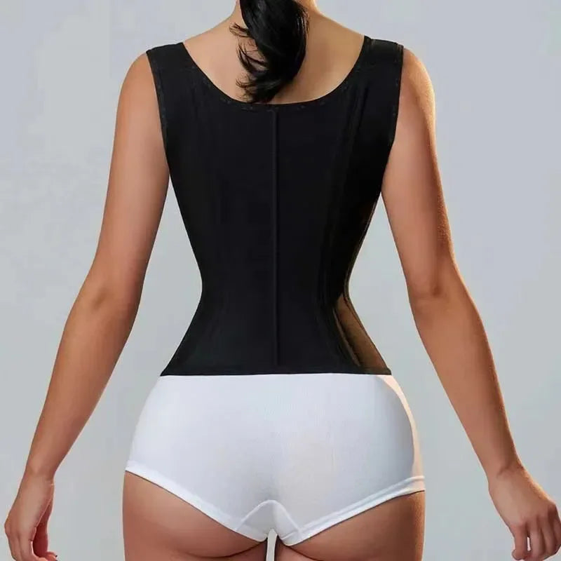15 Steel Boned Latex Waist Trainer Vest for Women