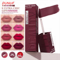 8-Color Matte Velvet Lip Gloss – Waterproof Plumping Lipstick, Smooth Easy-Apply Square Tube