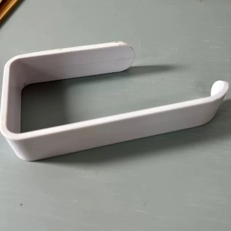 Wall-Mounted Toilet Roll Holder in Black or White, 3 Pack