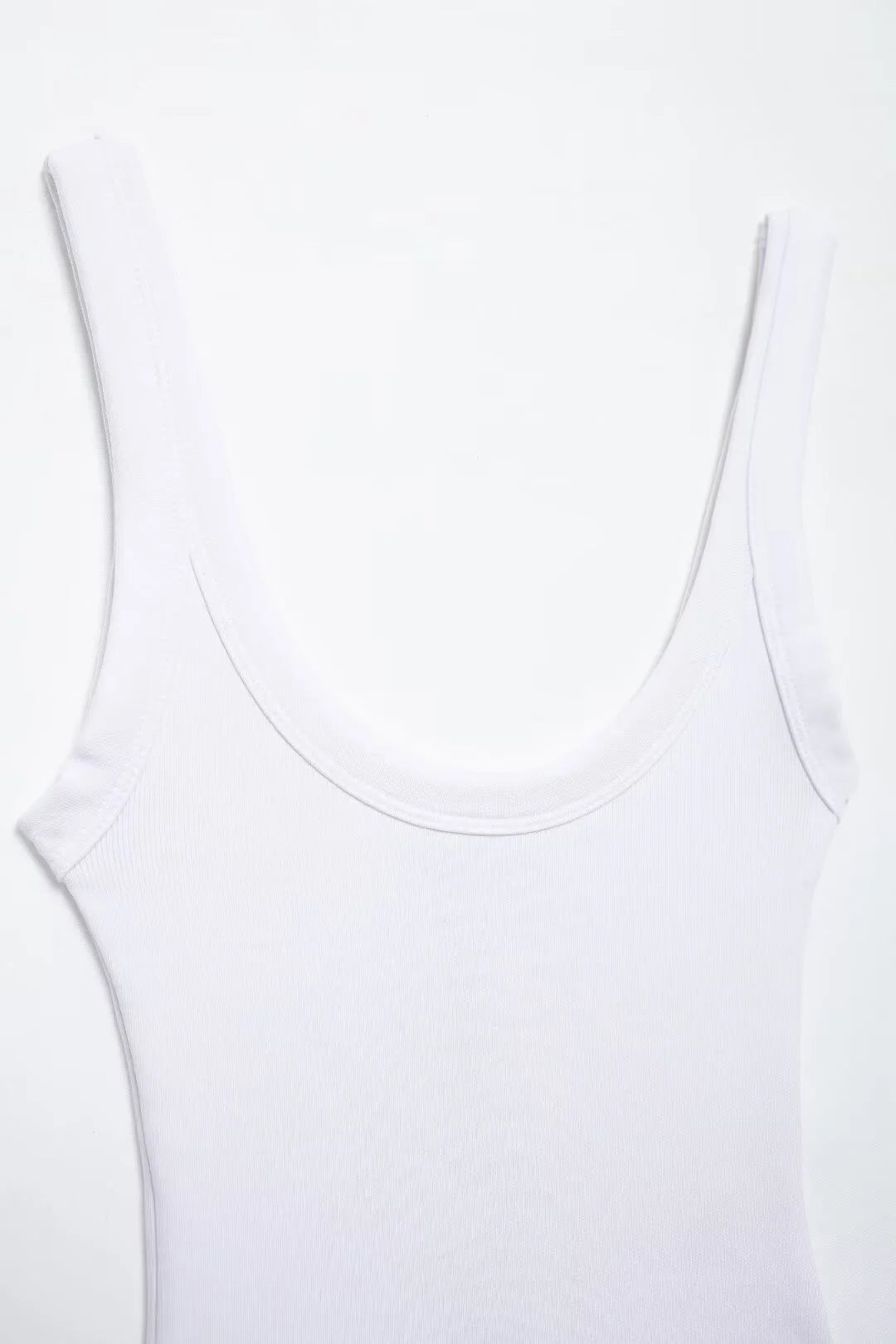 Women's Skinny Ribbed O-Neck Bodysuits with Straps Snap-Button Sexy Fashion Playsuits Comfortable Stretchy Female Clothing