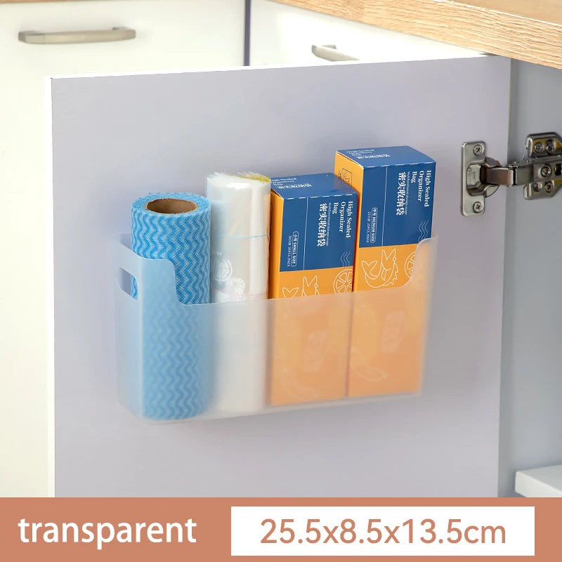 Adhesive Cabinet Door Storage Box for Kitchen Wraps B Large 1pcs