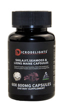 Buy Shilajit Sea Moss & Lion’s Mane Vegan Capsules – 800mg Daily Wellness Formula (60 Capsules)