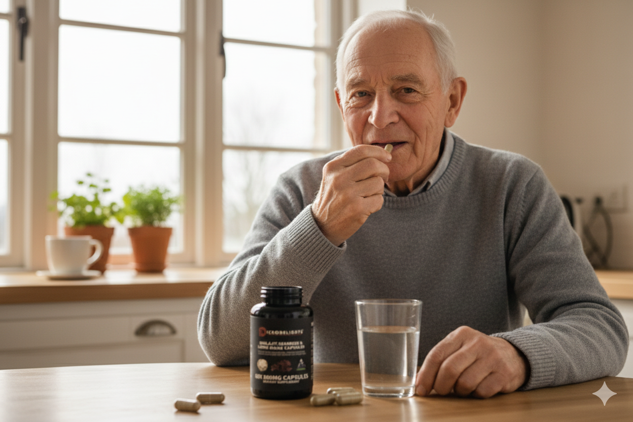 Buy Shilajit Sea Moss & Lion’s Mane Vegan Capsules – 800mg Daily Wellness Formula (60 Capsules)