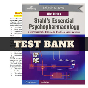 Stahl's Essential Psychopharmacology 5th Edition by Stephen Stahl | Test Bank