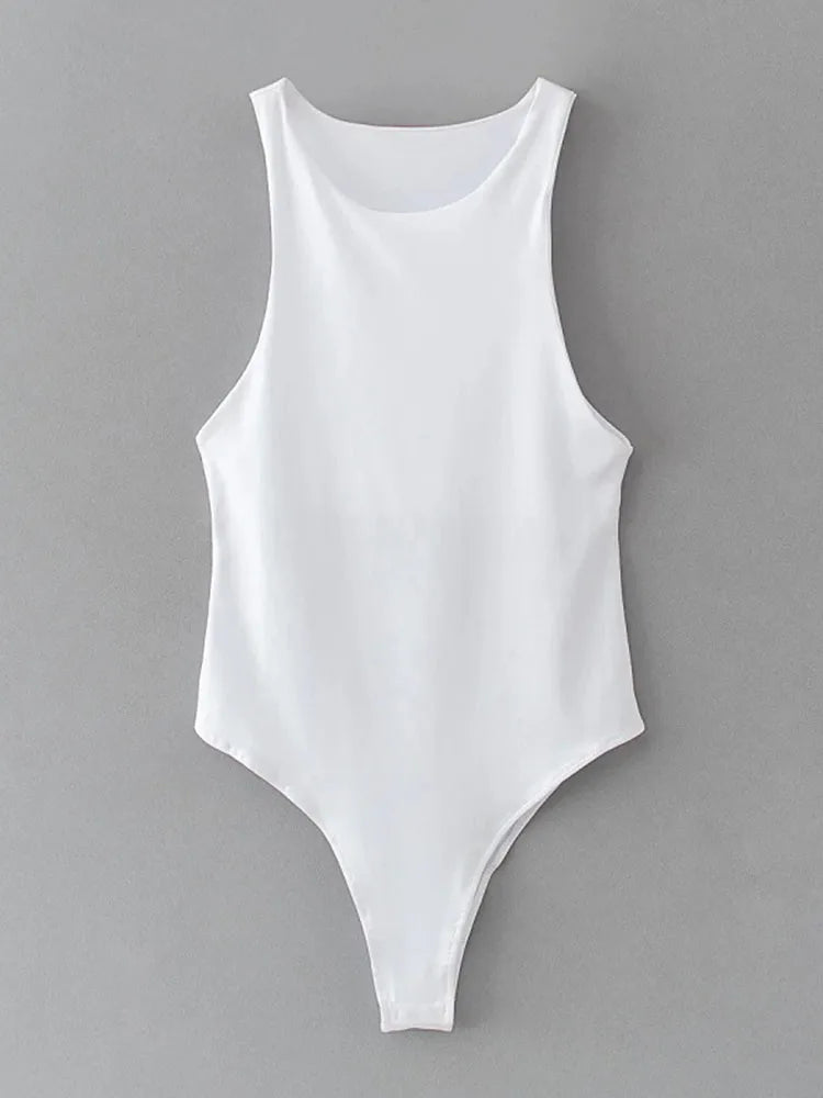 summer solid sexy bodycon women bodysuits female 8 color green slim casual bodysuit chic lady club short playsuits femme WHITE