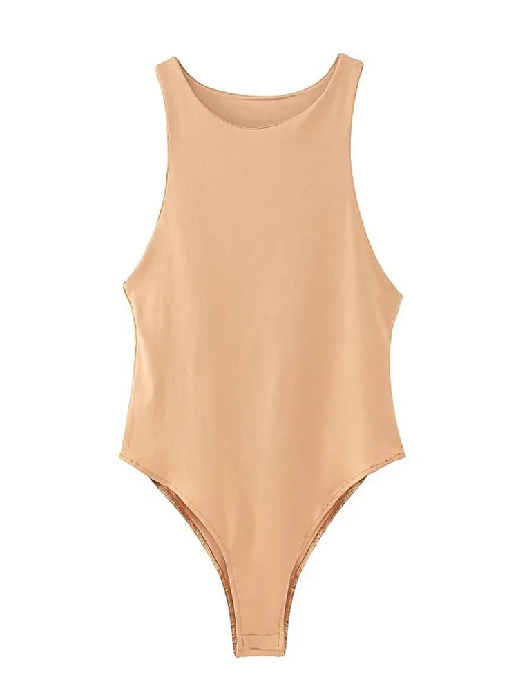 Women's Bodysuit – Sexy Slim Fit Club Playsuit 8 Colors Khaki