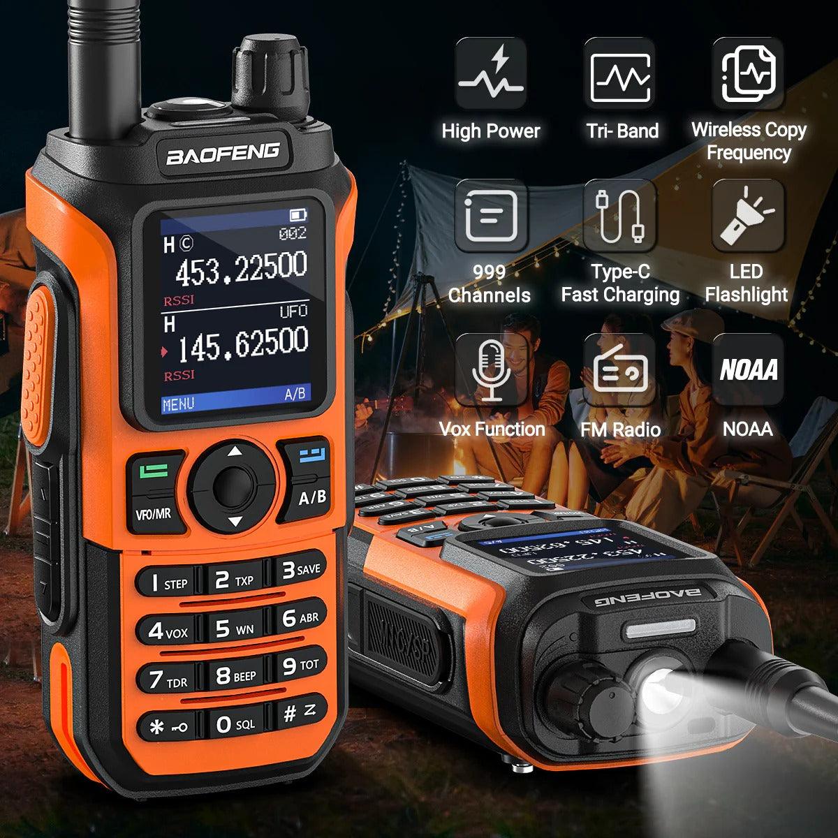 Baofeng UV-21 Pro v2 Walkie Talkie Orange - Dicrodelights