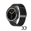 Bluetooth Call AMOLED Smartwatch for Men Waterproof black mesh belt