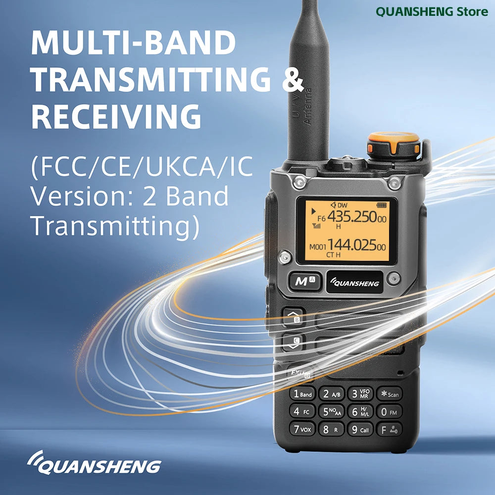 Quansheng UV-K5(8) Walkie Talkie | 8W Dual Band Ham Radio | USB-C Rechargeable Two-Way Radio UK - Dicrodelights