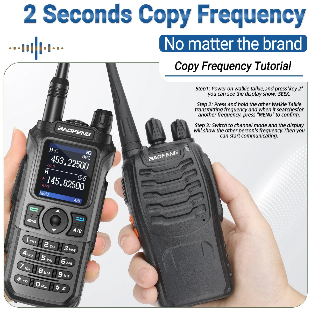 Baofeng UV-21 Pro v2 Walkie Talkie Grey - Dicrodelights