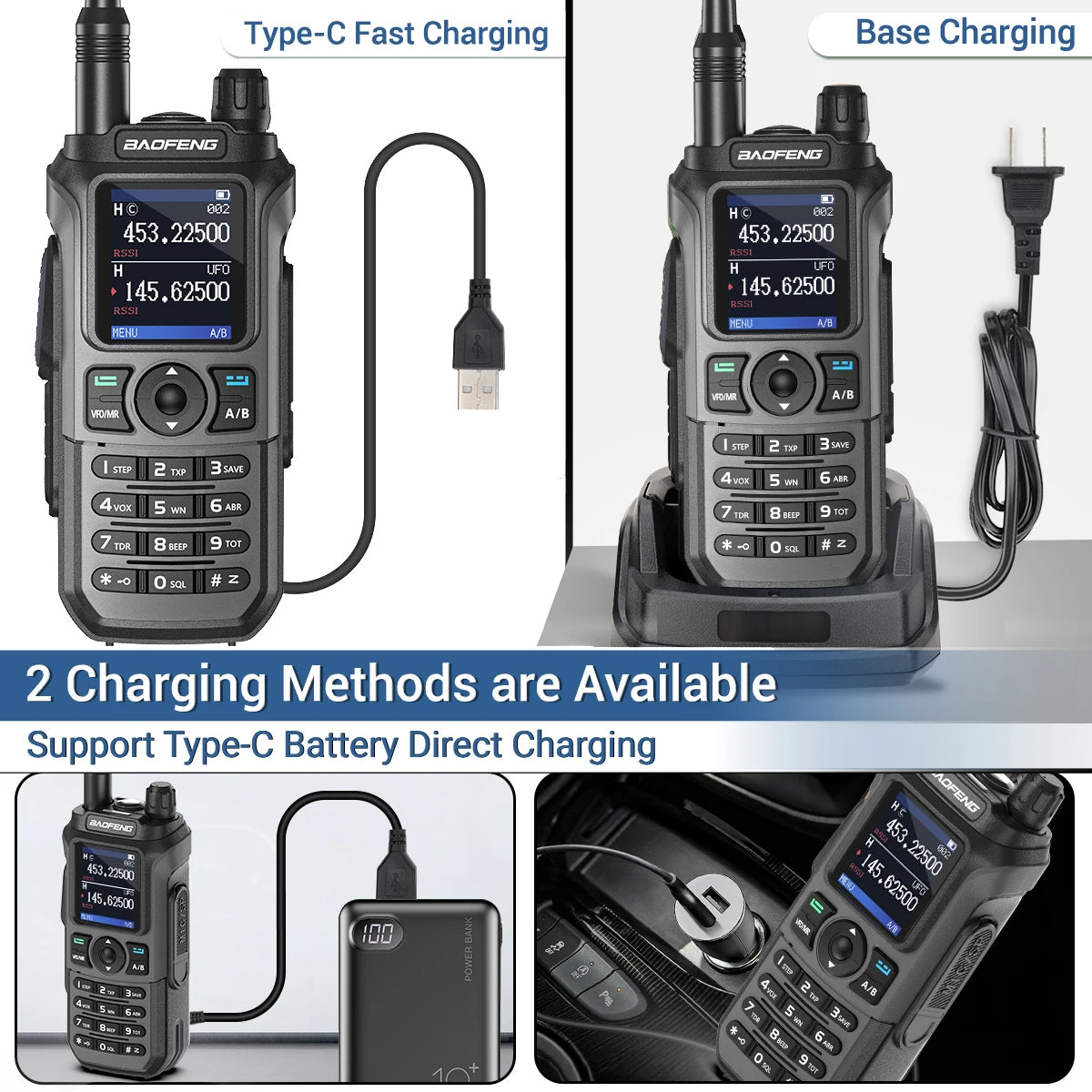 Baofeng UV-21 Pro v2 Walkie Talkie Grey - Dicrodelights