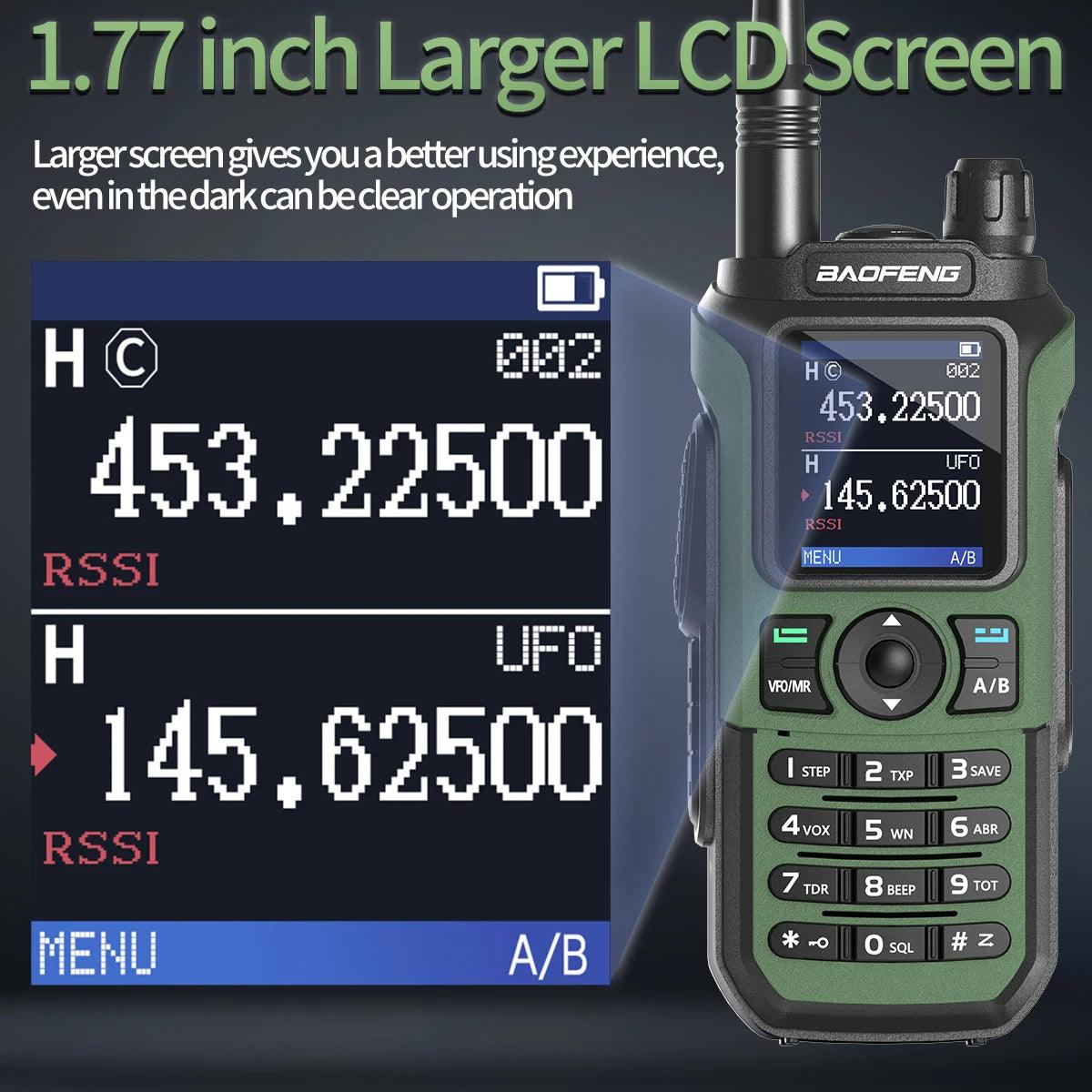Baofeng UV-21 Pro v2 Walkie Talkie Green - Dicrodelights