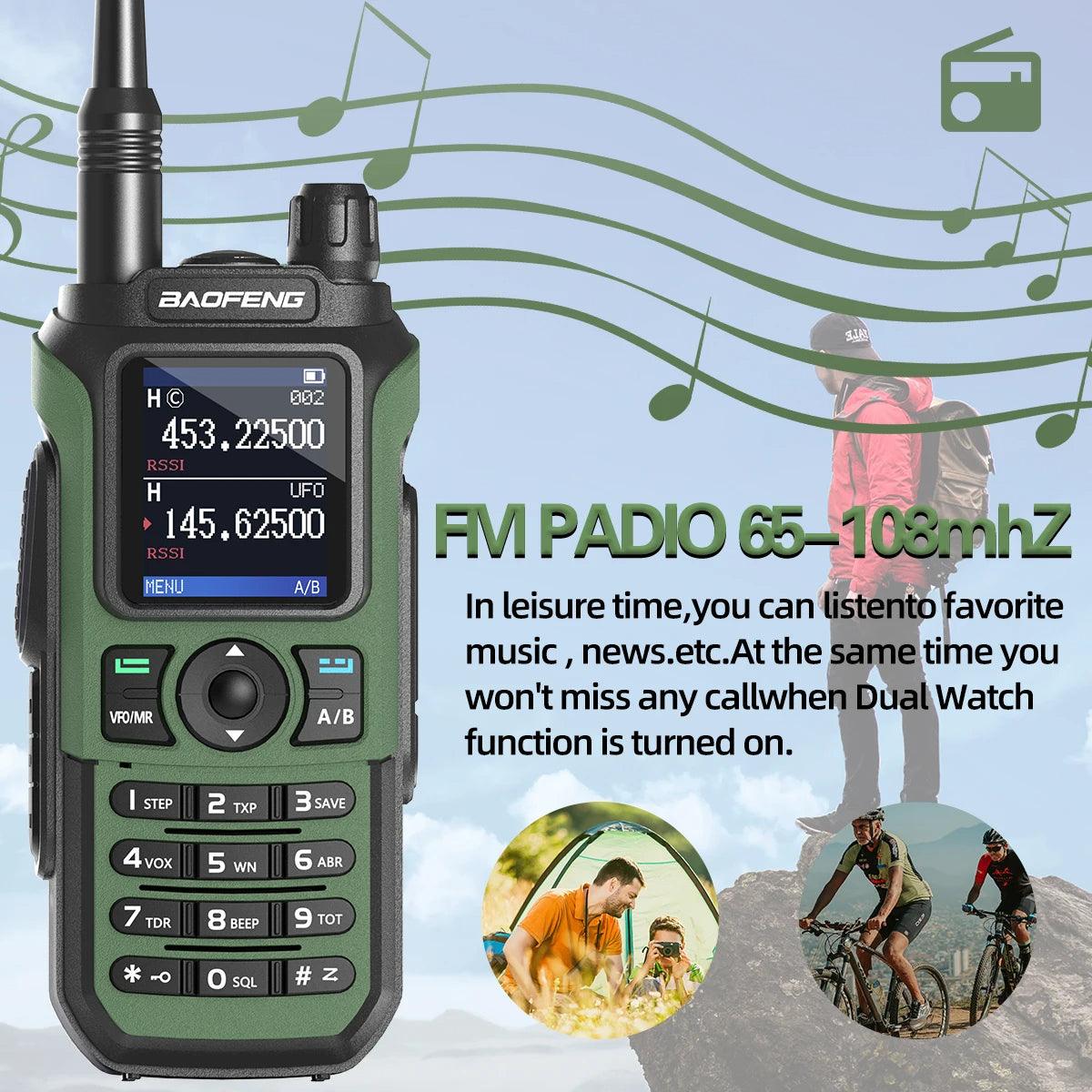 Baofeng UV-21 Pro v2 Walkie Talkie Green - Dicrodelights