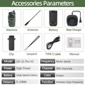 Baofeng UV-21 Pro v2 Walkie Talkie Green - Dicrodelights