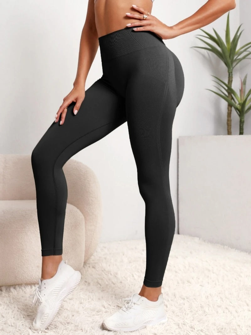 High Waist Yoga Leggings Women – Seamless Push Up Gym Pants