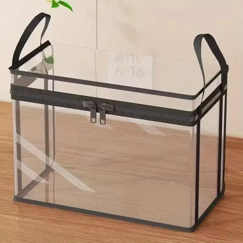 Large Storage Box with Lid – Heavy-Duty Clear Organizer
