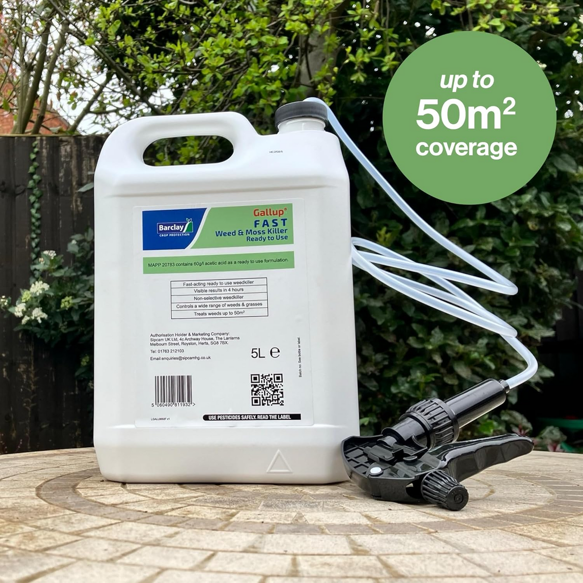 Gallup Fast-Acting Weed & Moss Killer 5L RTU | Visible Results in 24 Hours