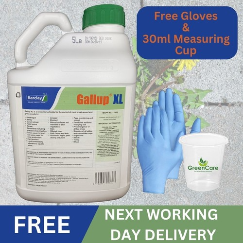 5L GALLUP XL PROFESSIONAL STRENGTH GLYPHOSATE 360g/L TOTAL WEED KILLER